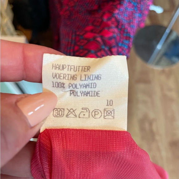 Vintage Bright Purple & Pink All Over Print 'Nat Gordon' Midi Day Dress - Picture 13 of 13